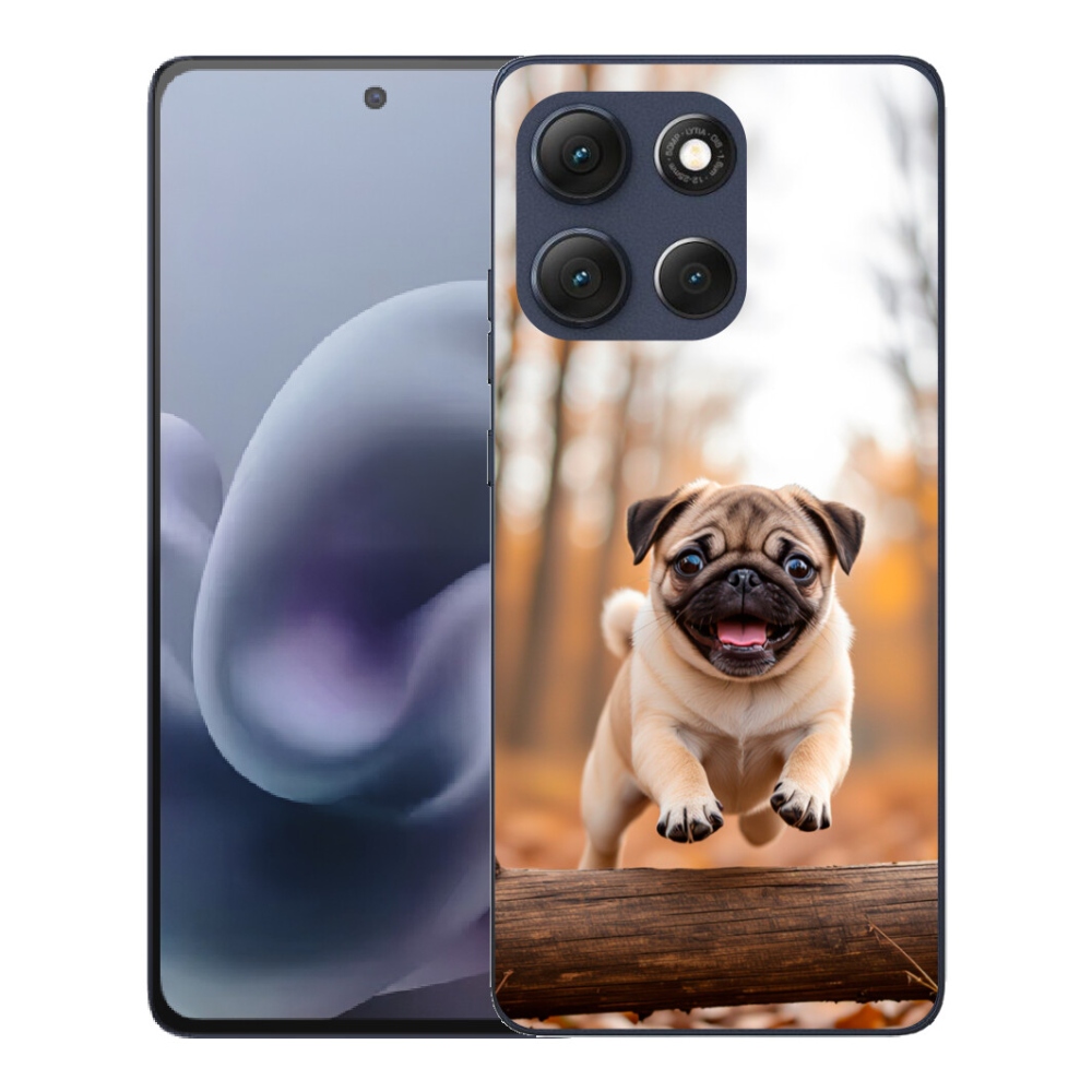 Gélový obal mmCase pre Motorola Moto G86 5G – mops 2