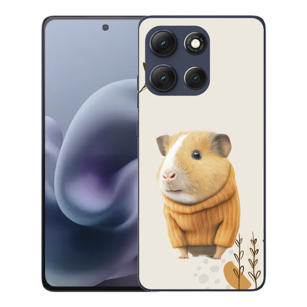 Gélový obal mmCase pre Motorola Moto G86 5G – morča v svetri