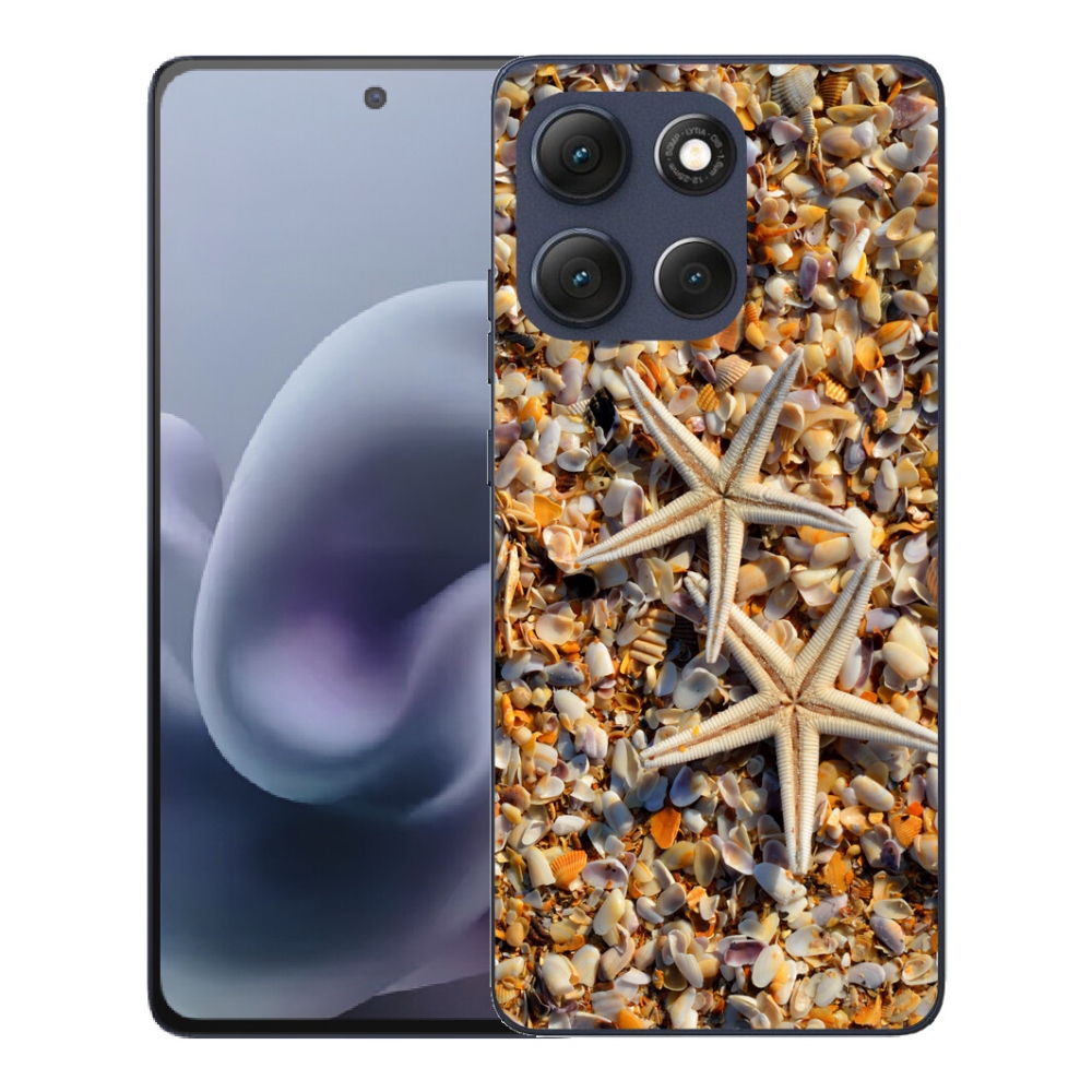 Gélový obal mmCase pre Motorola Moto G86 5G – morské hviezdice