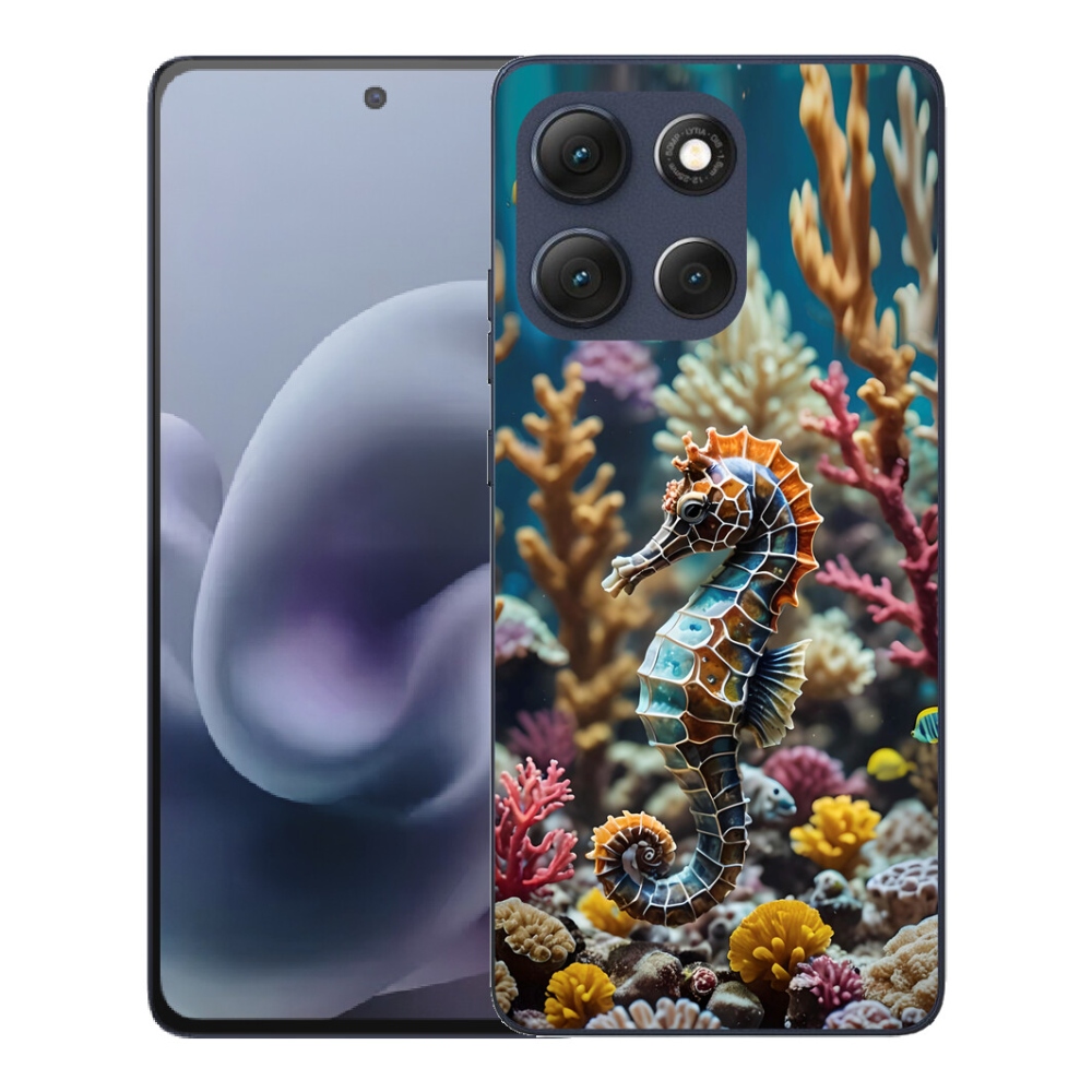 Gélový obal mmCase pre Motorola Moto G86 5G – morský koník 2