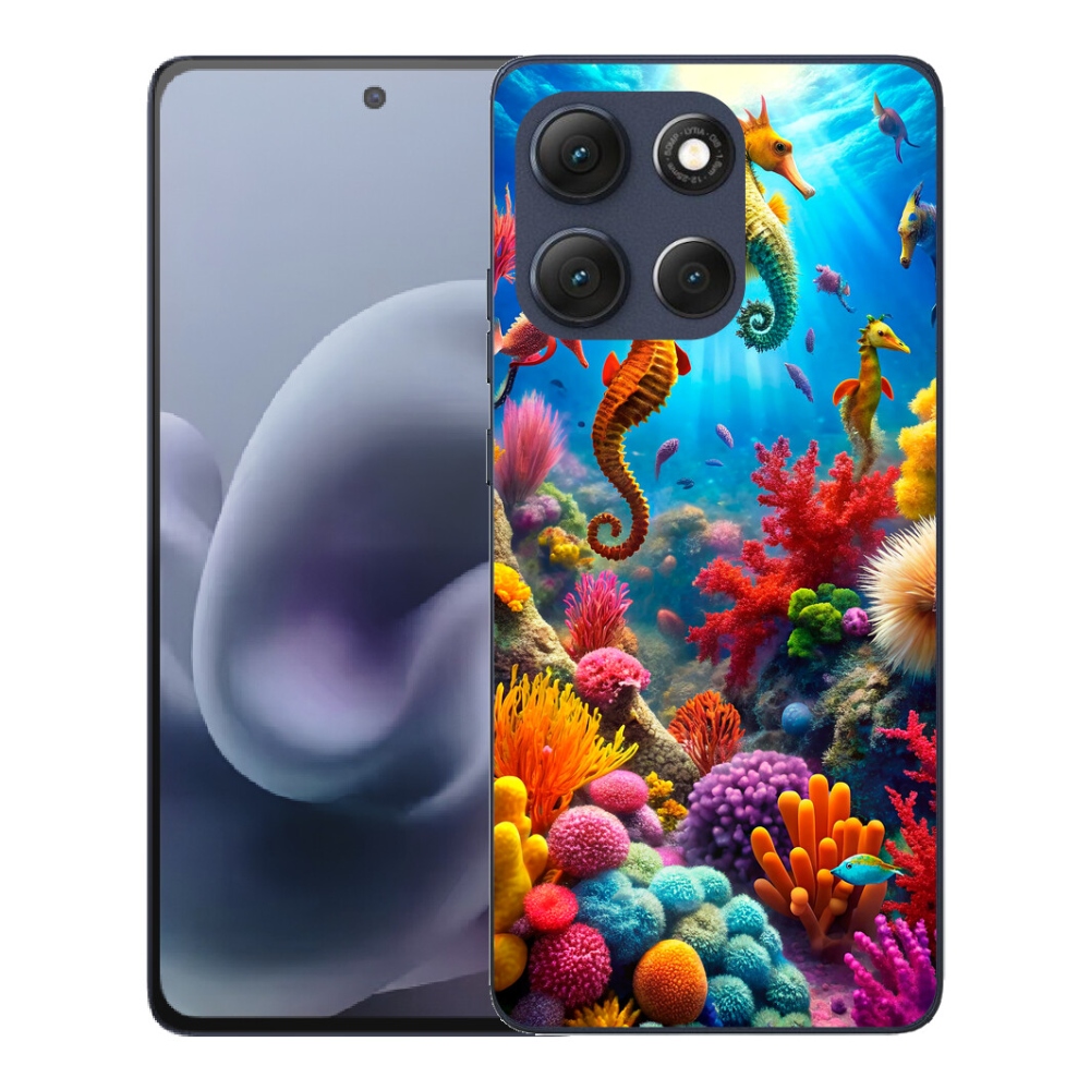 Gélový obal mmCase pre Motorola Moto G86 5G – Morský svet 3