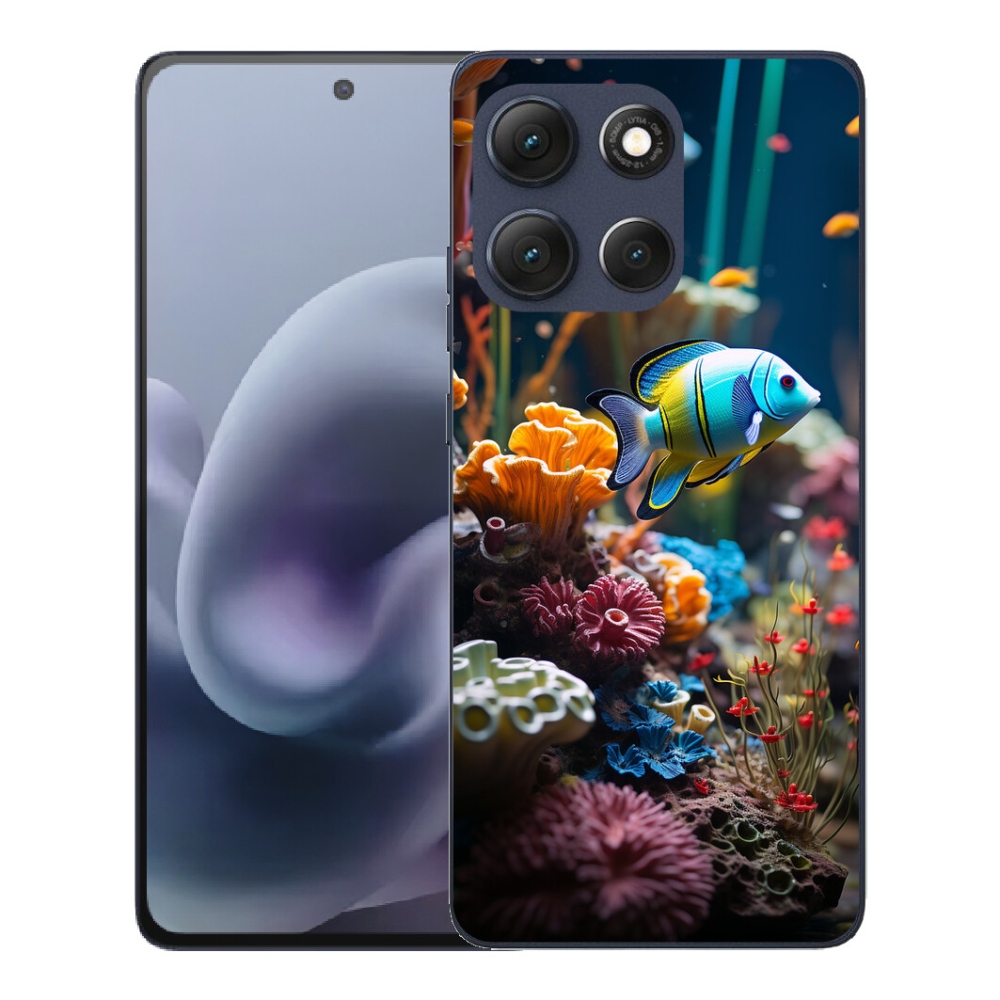 Gélový obal mmCase pre Motorola Moto G86 5G – Morský svet 5