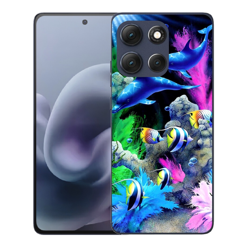 Gélový obal mmCase pre Motorola Moto G86 5G – morský svet