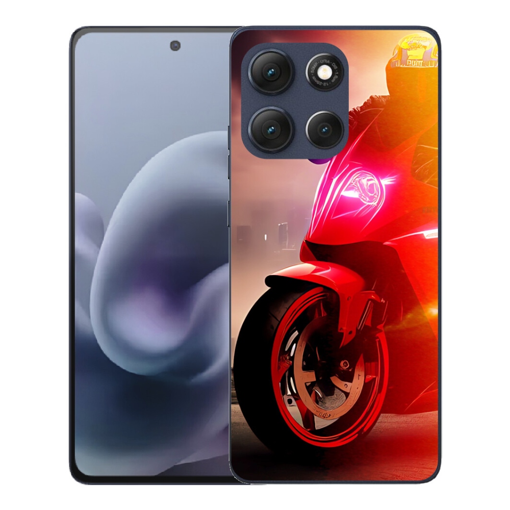Gélový obal mmCase pre Motorola Moto G86 5G – motocykel
