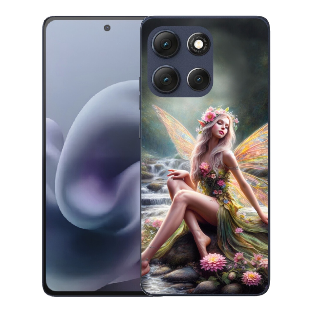 Gélový obal mmCase pre Motorola Moto G86 5G – motýľová žena 1