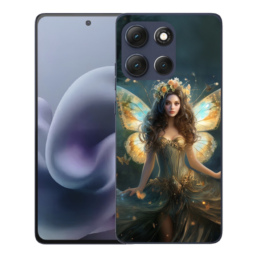 Gélový obal mmCase pre Motorola Moto G86 5G – motýľová žena
