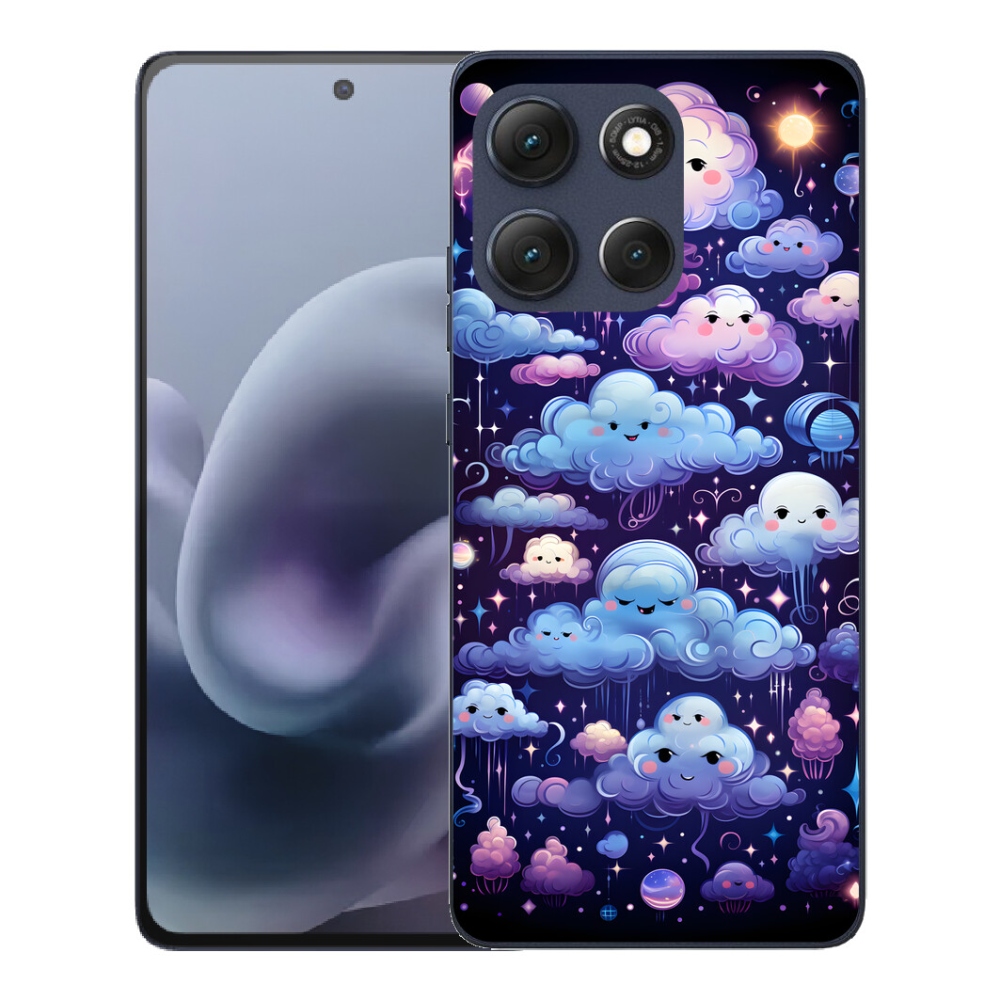 Gélový obal mmCase pre Motorola Moto G86 5G – obláčiky