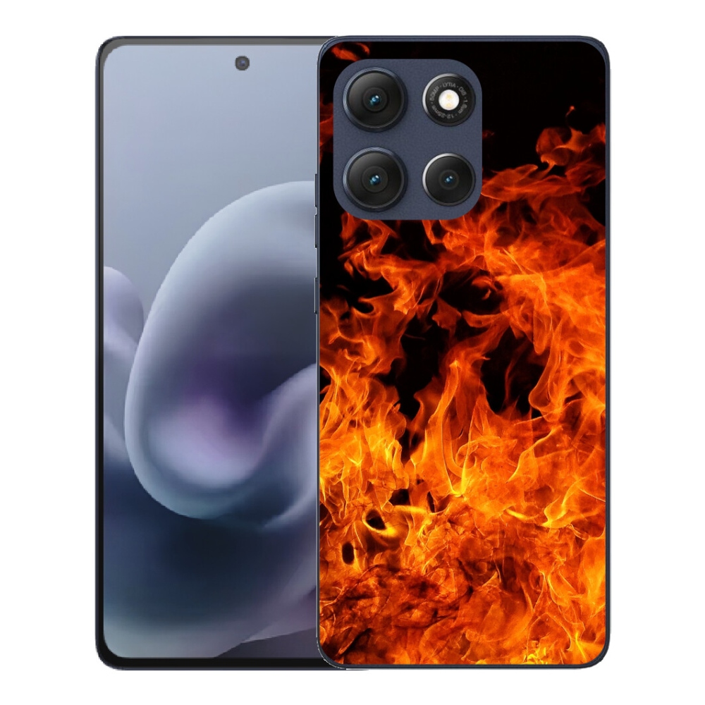 Gélový obal mmCase pre Motorola Moto G86 5G – hudobník a oheň