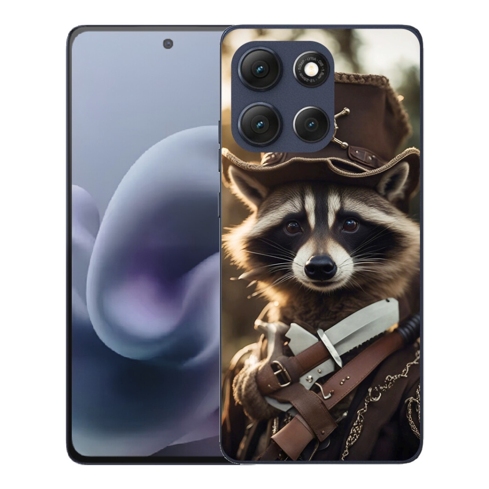 Gélový obal mmCase pre Motorola Moto G86 5G – mýval v uniforme