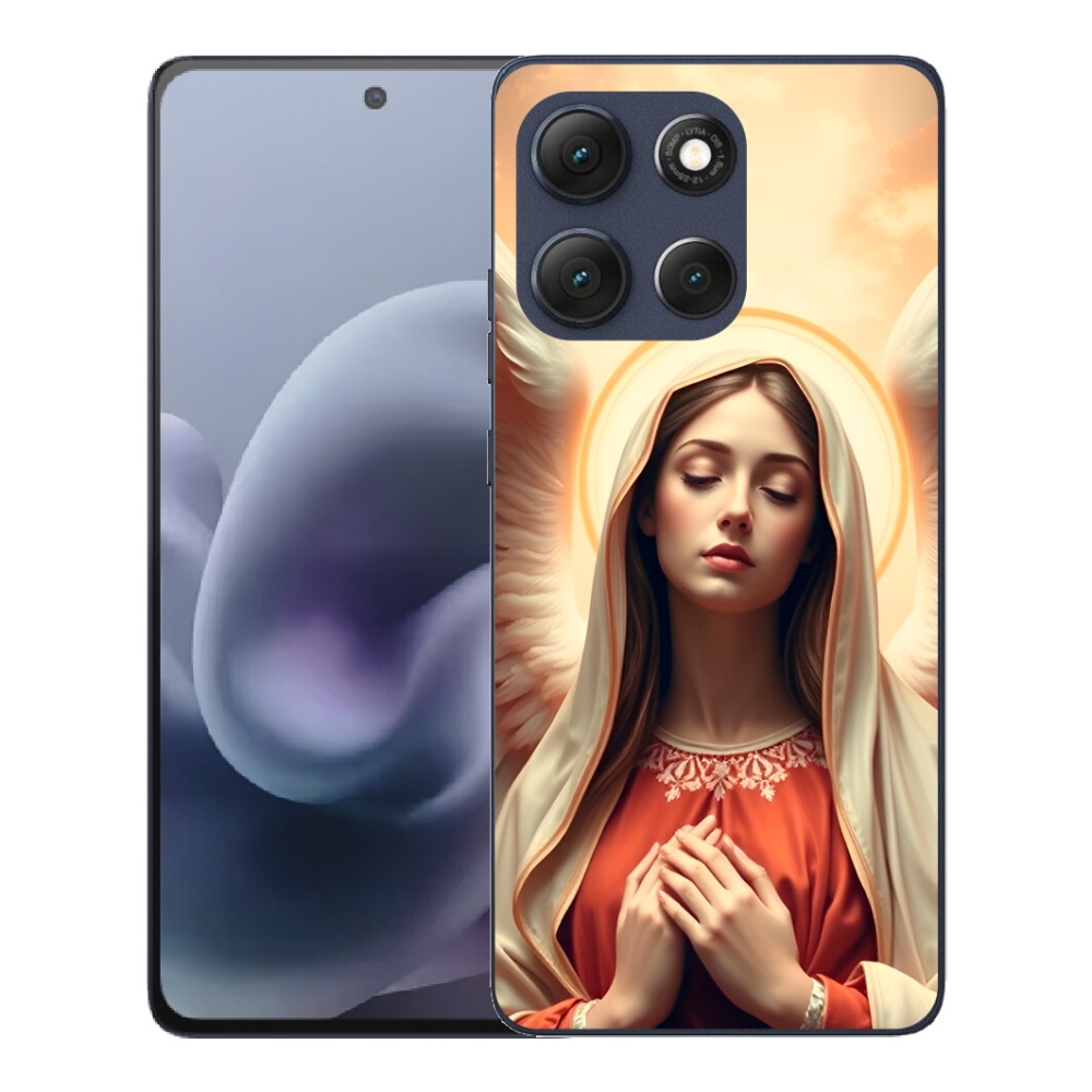 Gélový obal mmCase pre Motorola Moto G86 5G – náboženský motív