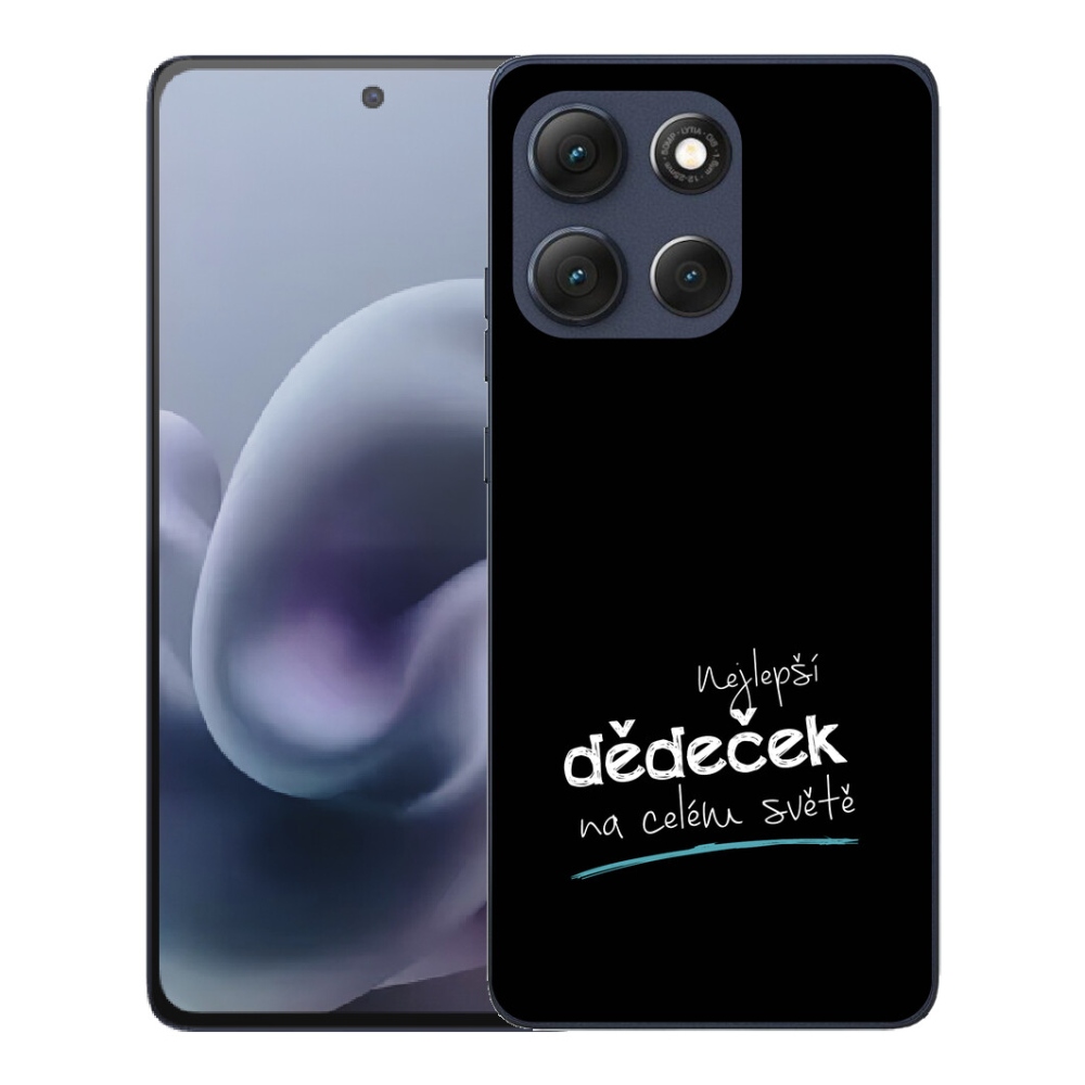 Gélové puzdro mmCase pre Motorola Moto G86 5G – najlepšie „dedko 3“ s čiernym pozadím