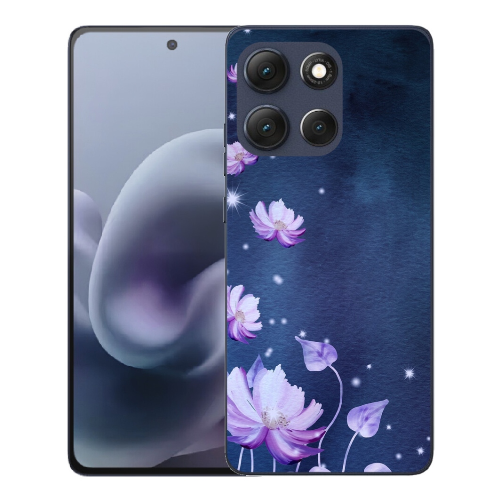 Gélový obal mmCase pre Motorola Moto G86 5G – padajúce kvety