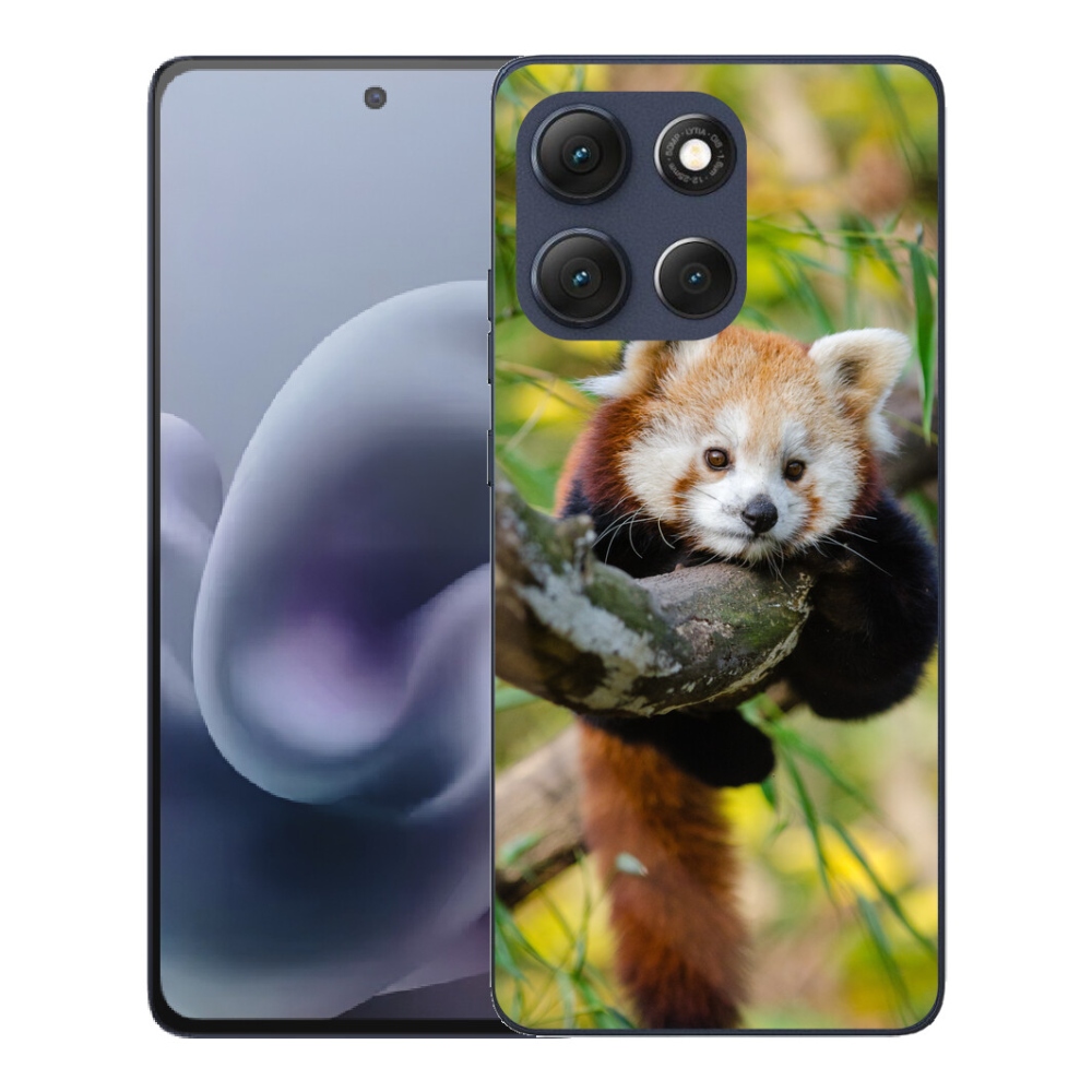 Gélový obal mmCase pre Motorola Moto G86 5G – červená panda