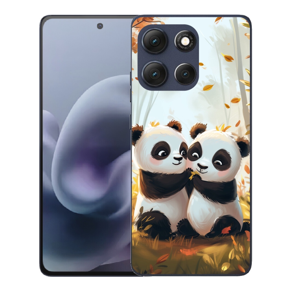 Gélový obal mmCase pre Motorola Moto G86 5G – pandy