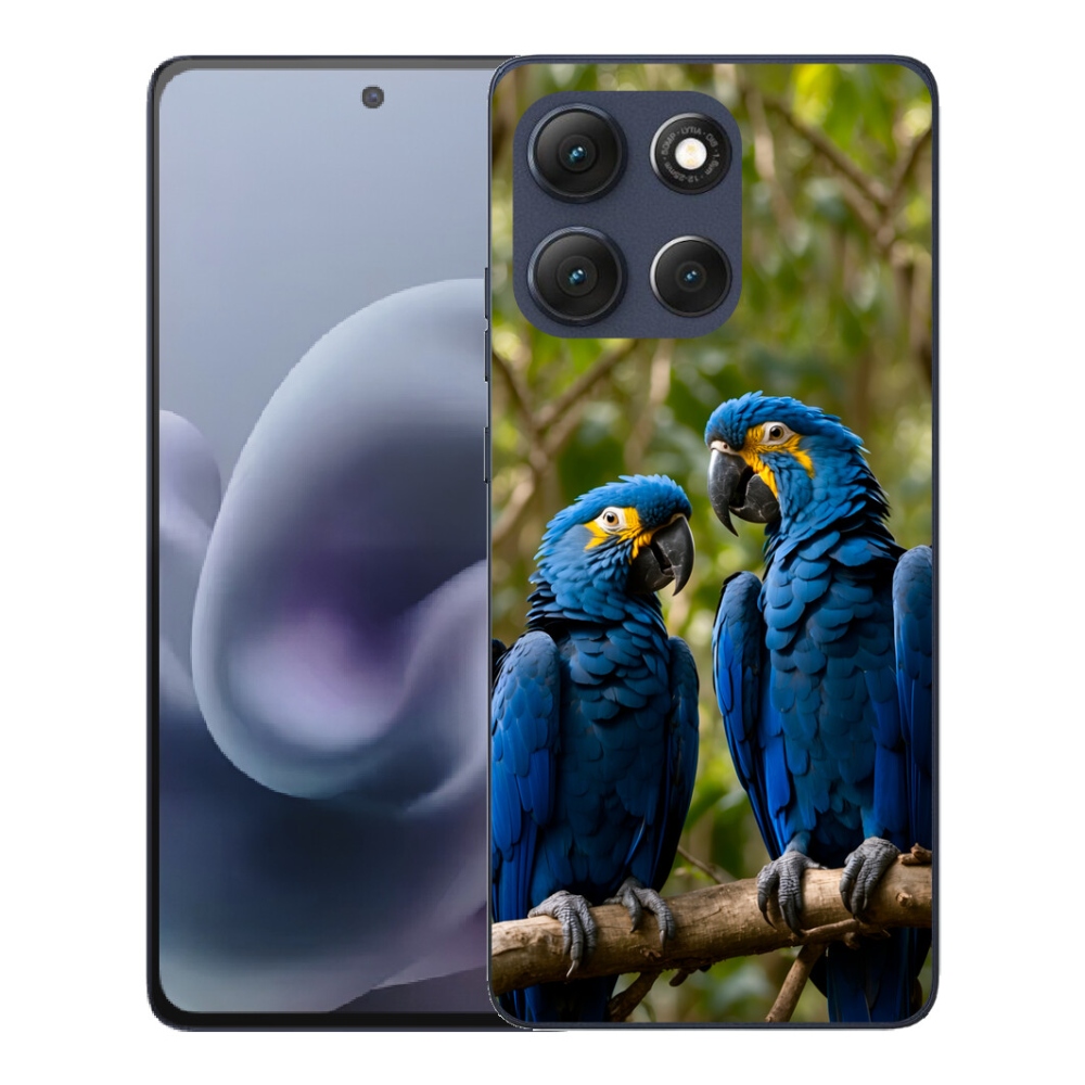 Gélový obal mmCase pre Motorola Moto G86 5G – papagájové duo