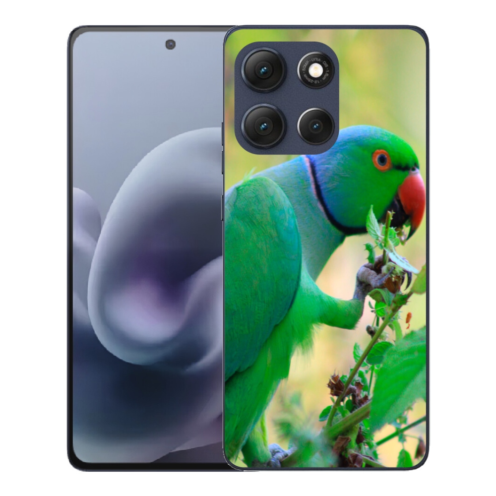 Gélový obal mmCase pre Motorola Moto G86 5G – papagáj alexandr