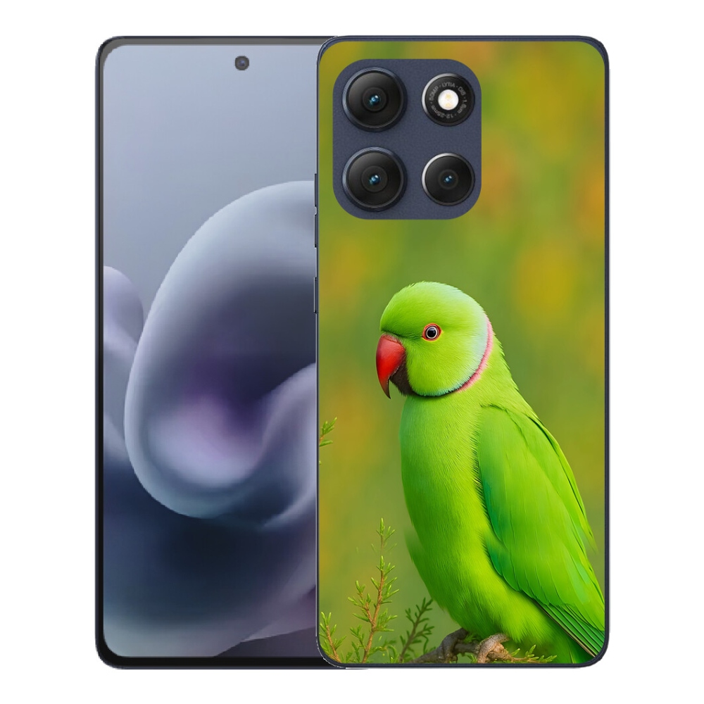 Gélový obal mmCase pre Motorola Moto G86 5G – papagáj alexandr 2