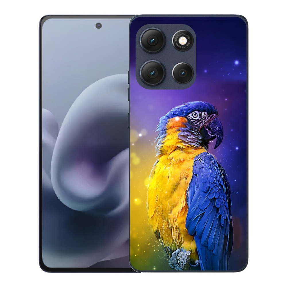 Gélový obal mmCase pre Motorola Moto G86 5G – papagáj ara 1