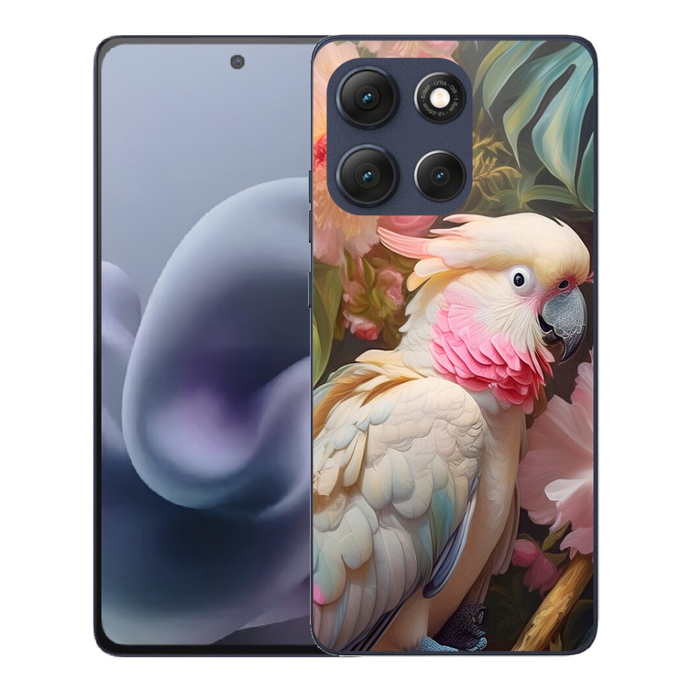 Gélový obal mmCase pre Motorola Moto G86 5G – ružový kakadu 2