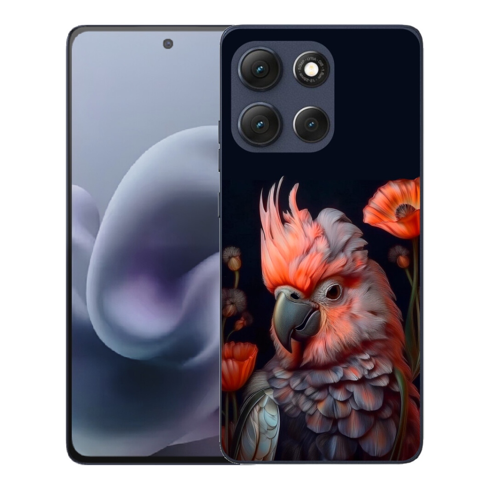 Gélový obal mmCase pre Motorola Moto G86 5G – kakadu v rôznych farbách