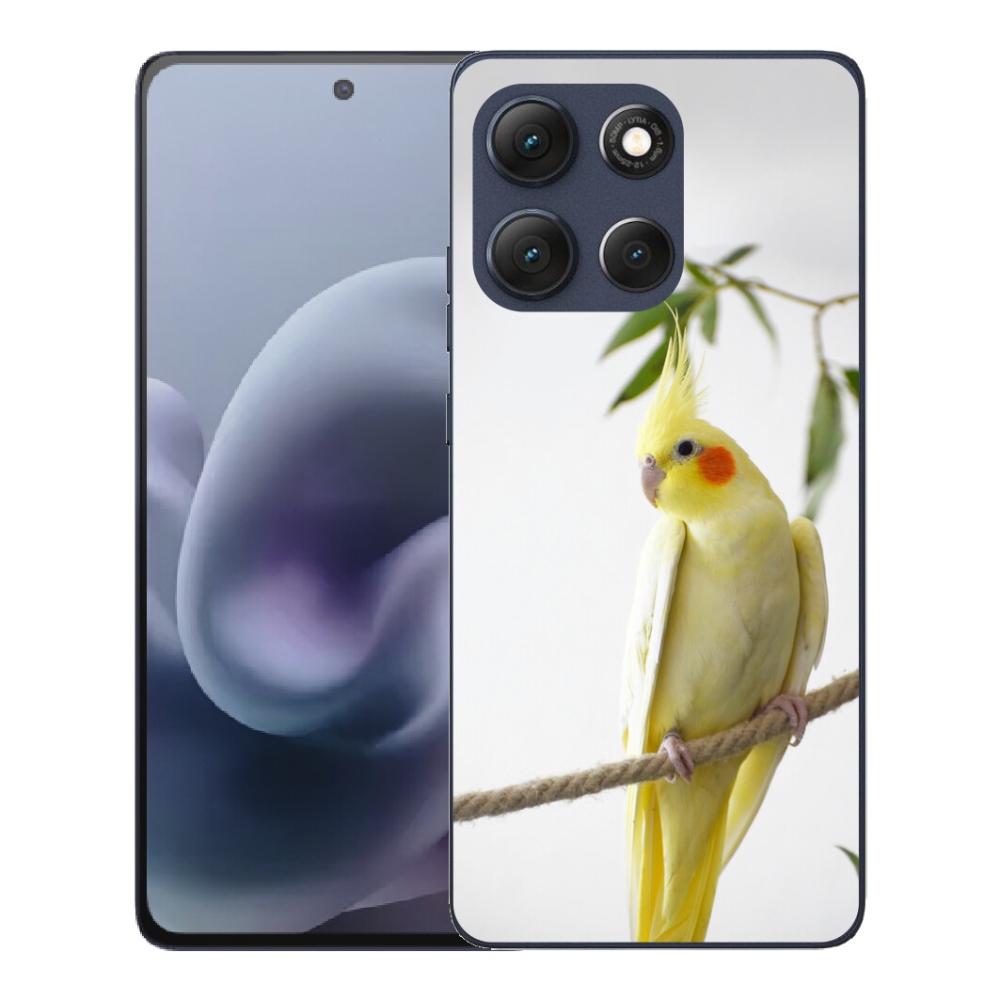 Gélový obal mmCase pre Motorola Moto G86 5G – papagáj korela chocholatá