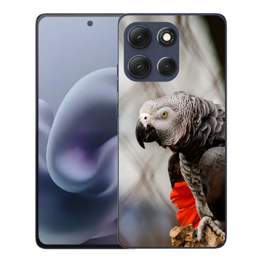 Gélový obal mmCase pre Motorola Moto G86 5G – papagáj žako 3