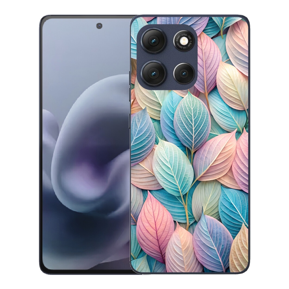 Gélový obal mmCase pre Motorola Moto G86 5G – pastelové listy