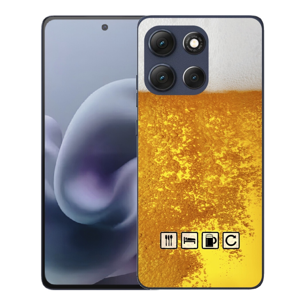 Gélový obal mmCase pre Motorola Moto G86 5G – motív piva 3