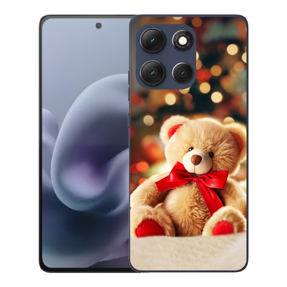 Gélový obal mmCase pre Motorola Moto G86 5G – plyšový medvedík