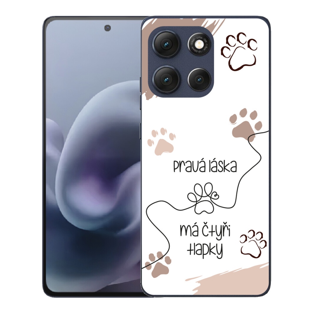 Gélový obal mmCase pre Motorola Moto G86 5G – motív so psom, 1, biele pozadie