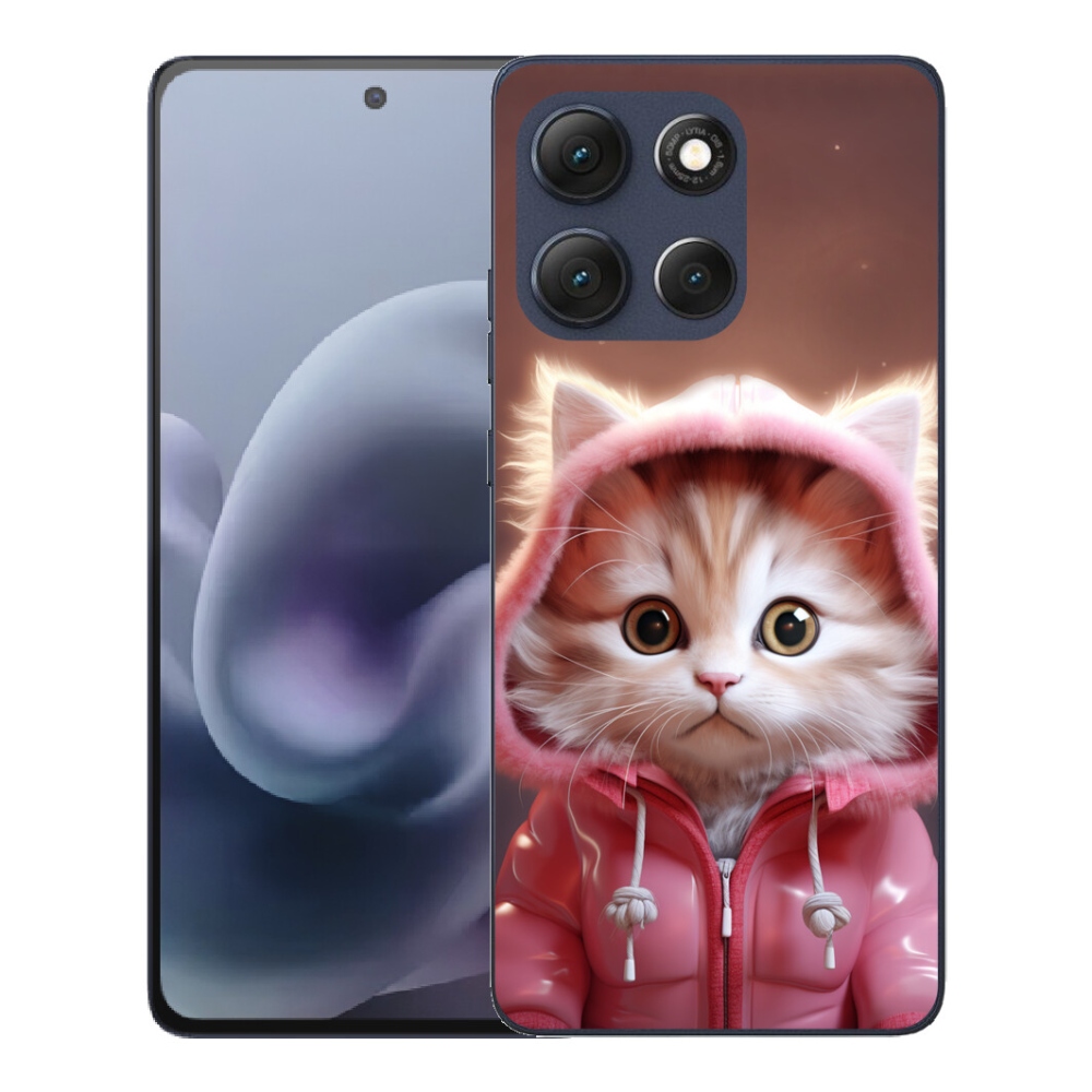 Gélový obal mmCase pre Motorola Moto G86 5G – roztomilé mačiatko 3
