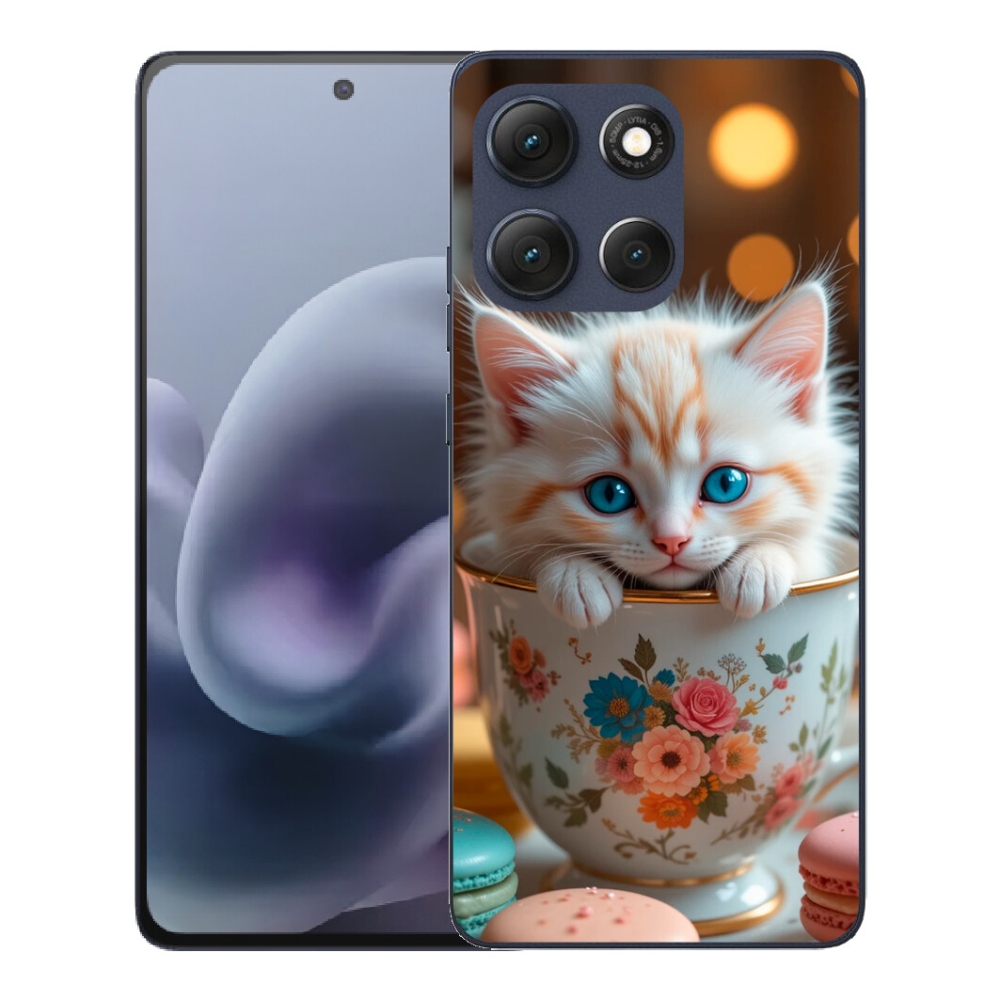 Gélový obal mmCase pre Motorola Moto G86 5G – roztomilé mačiatko 6