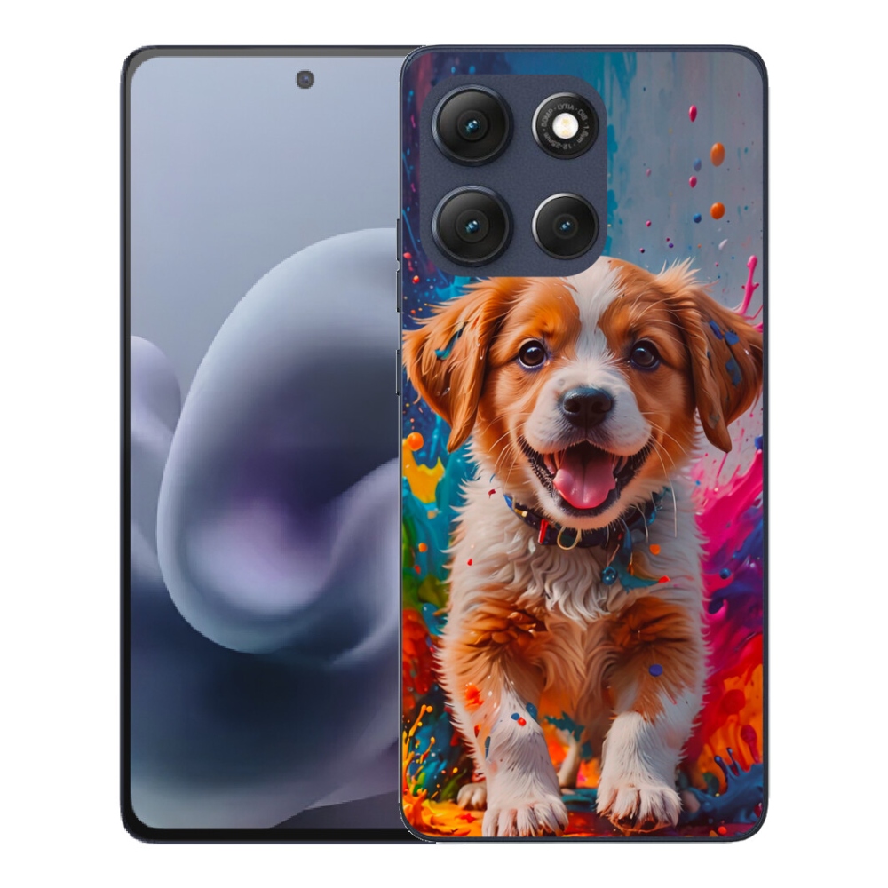 Gélové puzdro mmCase pre Motorola Moto G86 5G – roztomilé šteniatko 3