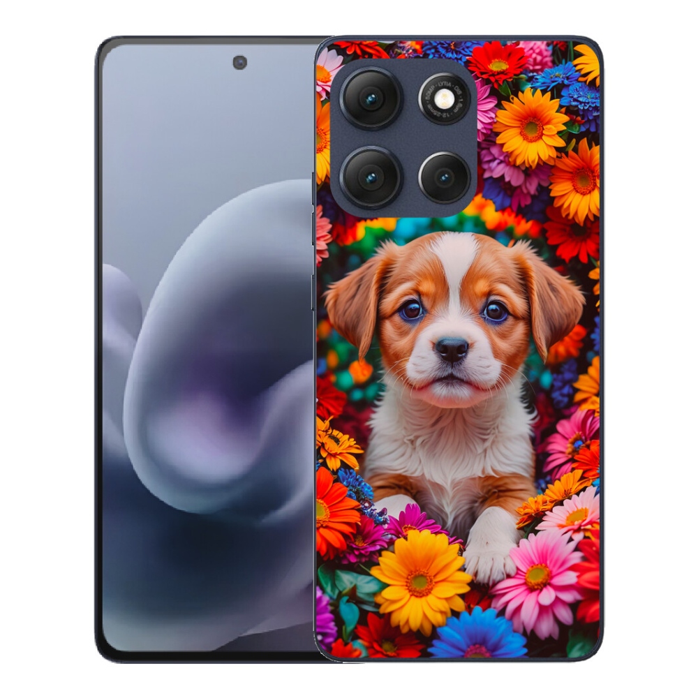 Gélové puzdro mmCase pre Motorola Moto G86 5G – roztomilé šteniatko