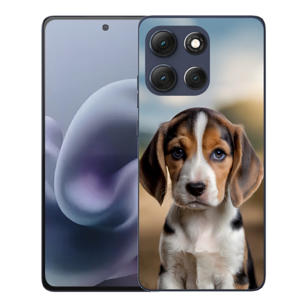 Gélové puzdro mmCase pre Motorola Moto G86 5G – roztomilý beagle