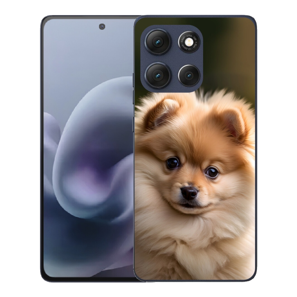 Gélový obal mmCase pre Motorola Moto G86 5G – roztomilý pomeranian 2