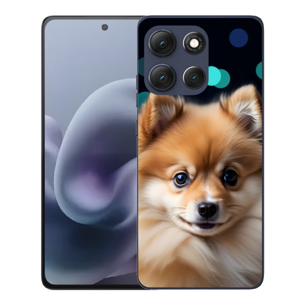 Gélový obal mmCase pre Motorola Moto G86 5G – roztomilý pomeranian