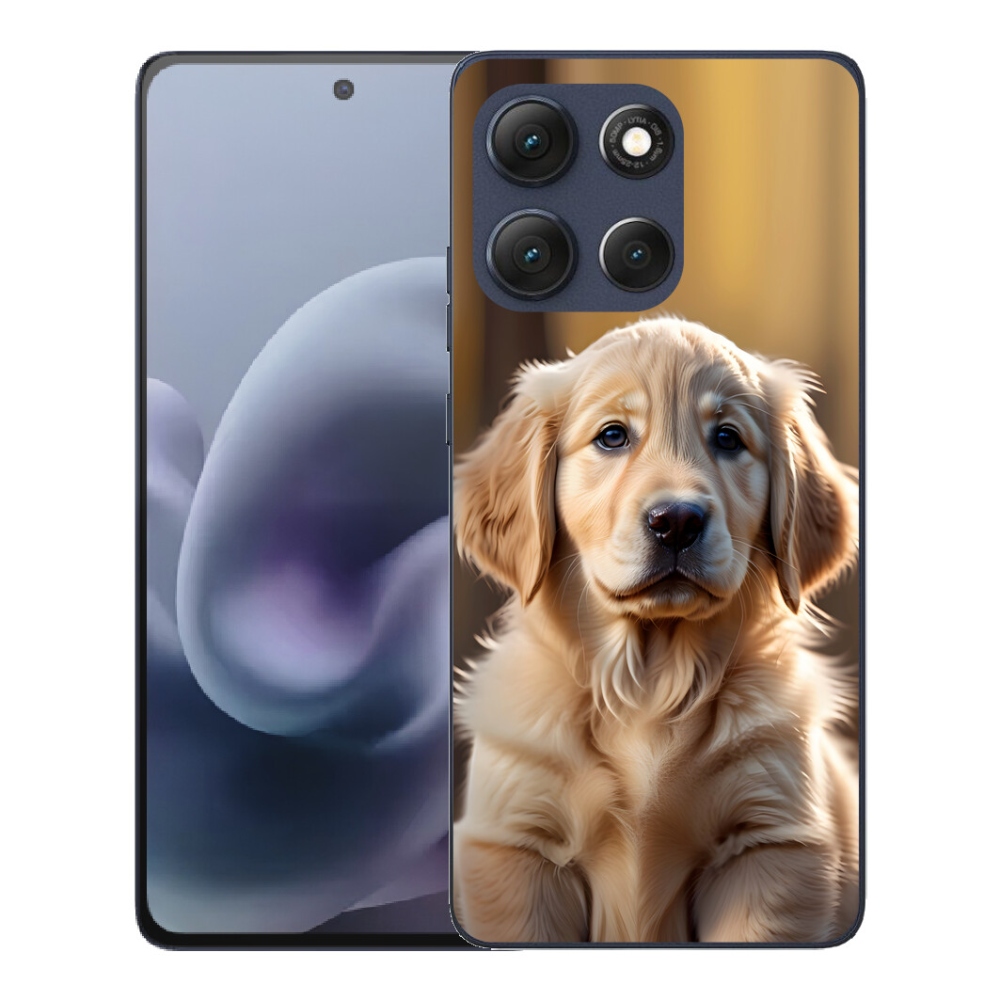 Gélový obal mmCase pre Motorola Moto G86 5G – roztomilý zlatý retriever