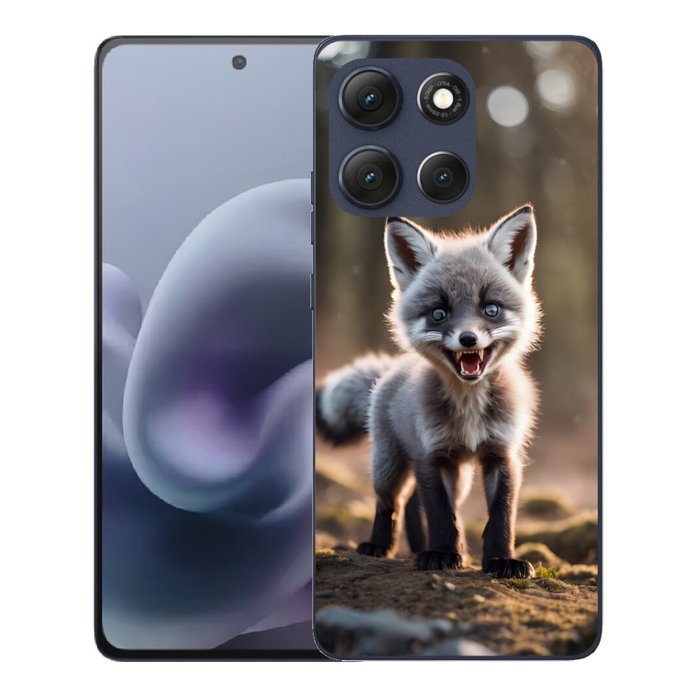 Gélový obal mmCase pre Motorola Moto G86 5G – rozzúrená líška