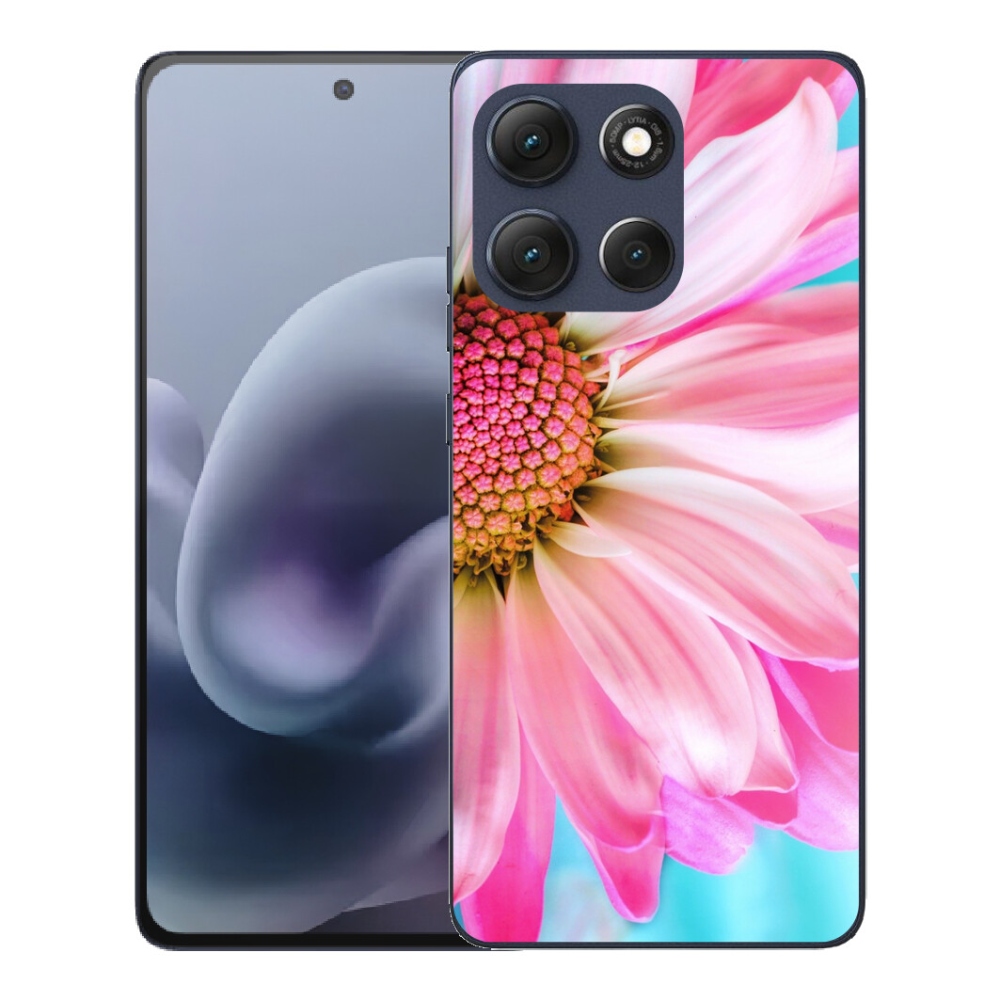 Gélový obal mmCase pre Motorola Moto G86 5G – ružová kvetina