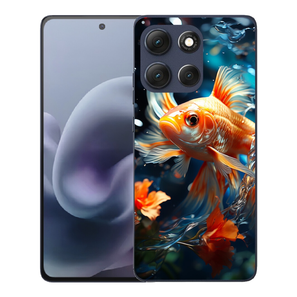Gélový obal mmCase pre Motorola Moto G86 5G – rybka