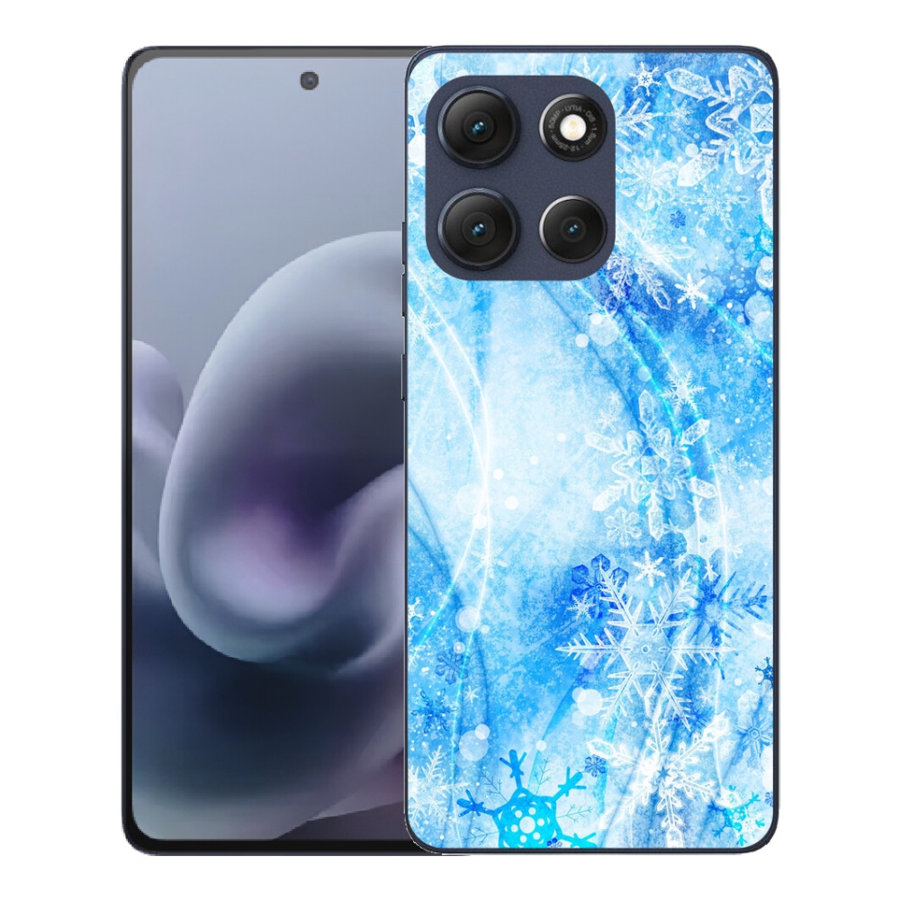 Gélový obal mmCase pre Motorola Moto G86 5G – snehové vločky