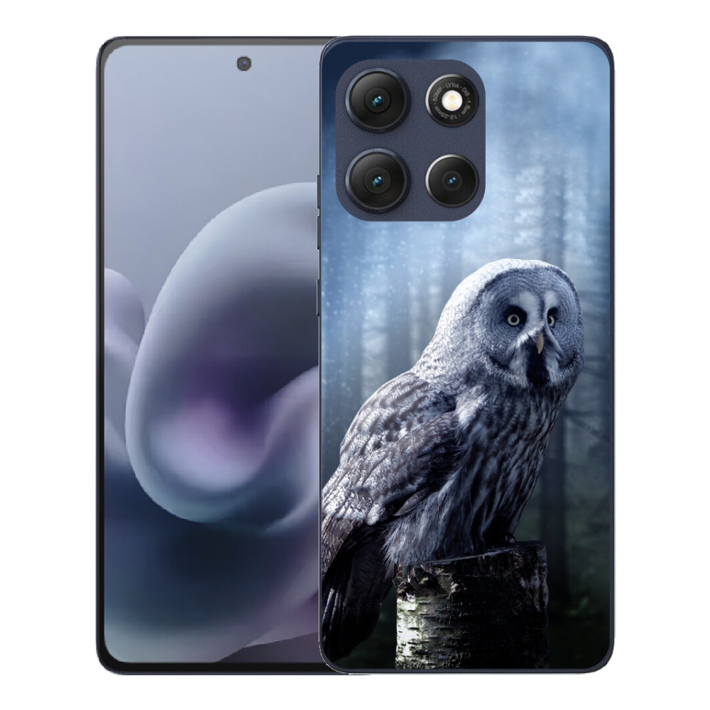 Gélový obal mmCase pre Motorola Moto G86 5G – sova