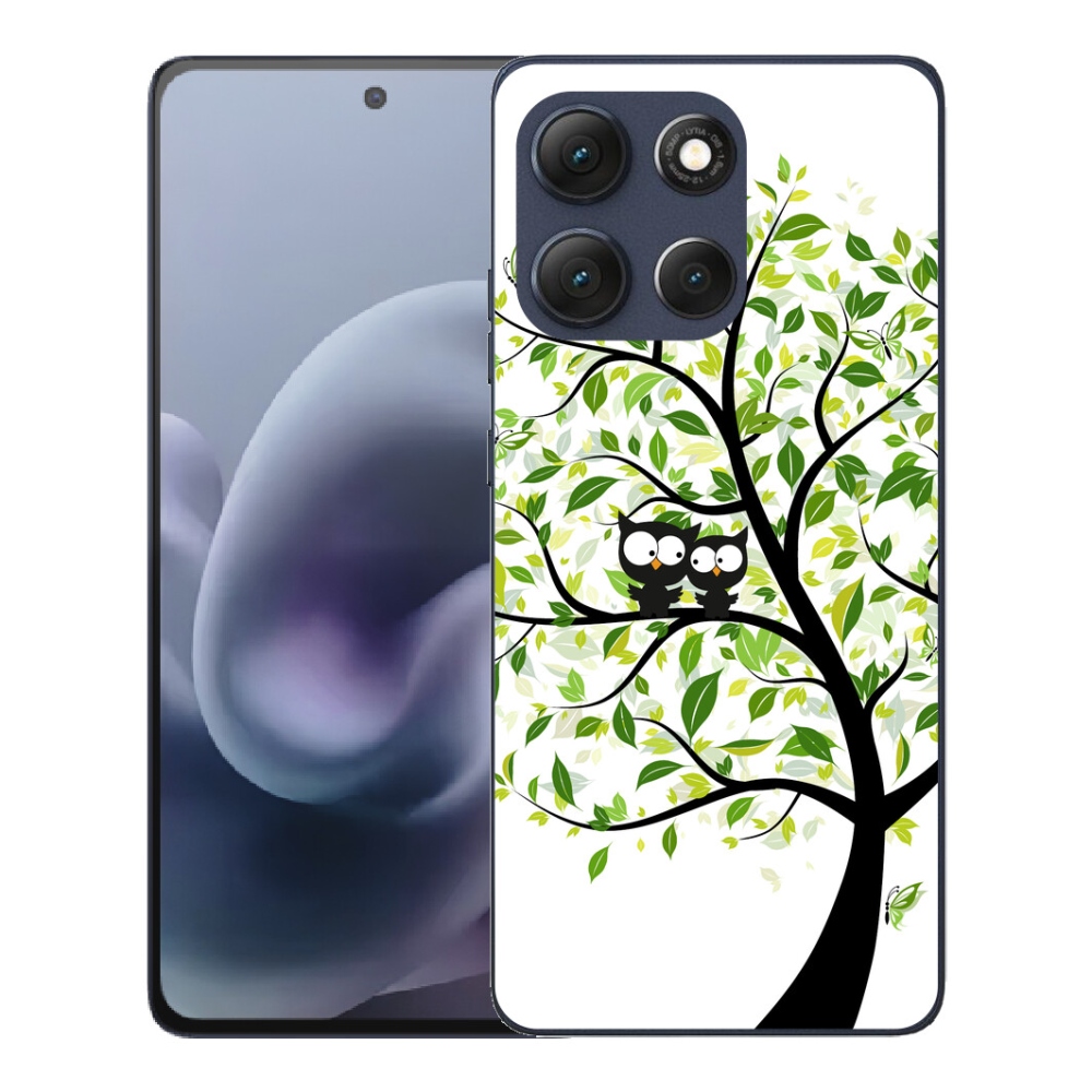 Gélový obal mmCase pre Motorola Moto G86 5G – sovy na strome