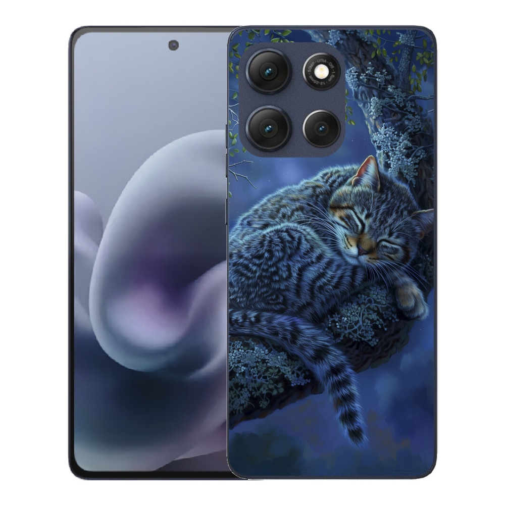 Gélový obal mmCase pre Motorola Moto G86 5G – spiaca mačka