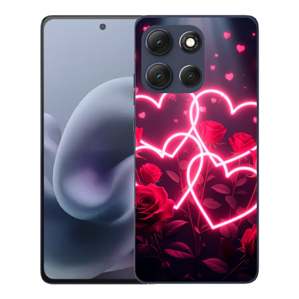 Gélový obal mmCase pre Motorola Moto G86 5G – srdce lásky