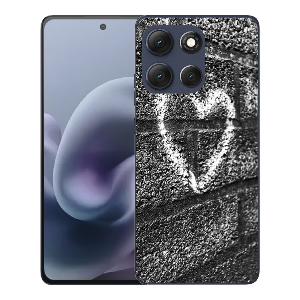 Gélový obal mmCase pre Motorola Moto G86 5G – srdce na stene