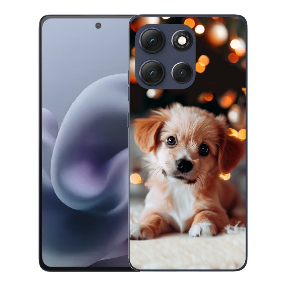 Gélový obal mmCase pre Motorola Moto G86 5G – šteniatko