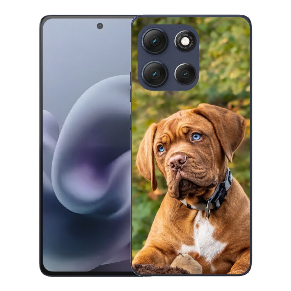 Gélový obal mmCase pre Motorola Moto G86 5G – šteniatko 