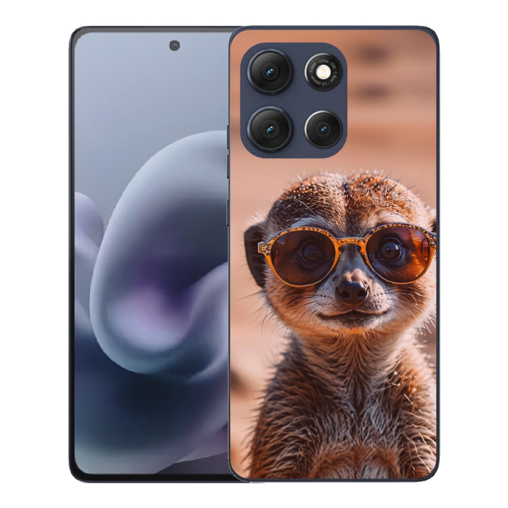 Gélový obal mmCase pre Motorola Moto G86 5G – štýlová surikata